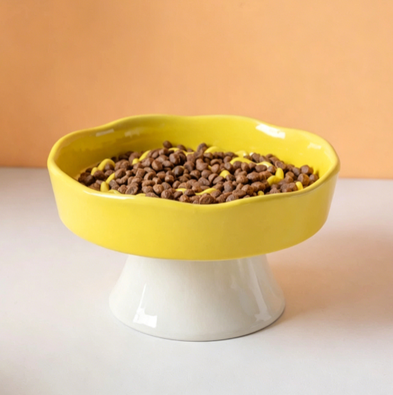 Korotettu keraaminen hidasruokakuppi